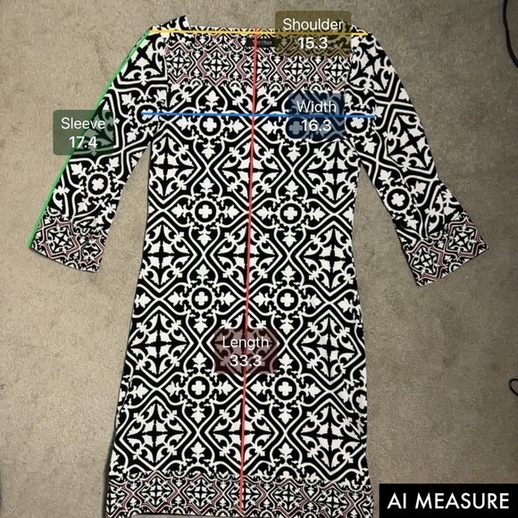 White House Black Market Women's Black Formal Cocktail‎ Dress Elastic Waist XS - Picture 8 of 8